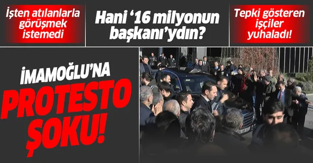 CHP'li İBB Başkanı Ekrem İmamoğlu'na Şişli'de protesto!