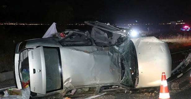 Denizli’de kontrolden çıkan araç takla attı! Aynı aileden 3 kişi öldü şoför şoka girdi: Karım öldü