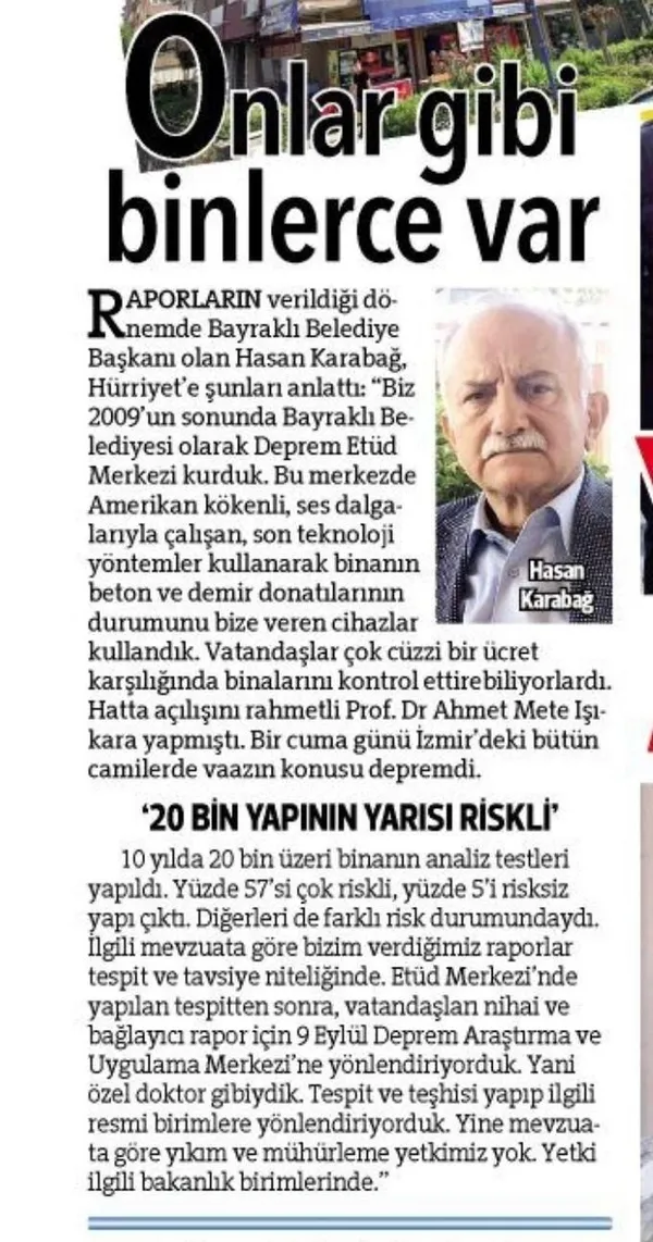 İzmir’deki yıkıcı deprem sonrası Bayraklı’da yıkılan binalarla ilgili CHP’li yöneticiler birbirleriyle çelişti