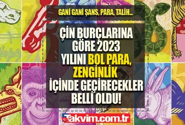 Çin burcuna göre 2023 yılının en şanslı burçları belli oldu! Onlarda para, talih, zenginlik gani! 1991, 1995, 2000, 2006 doğumlular...