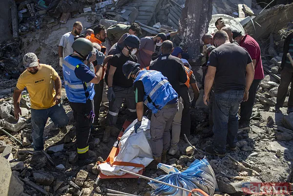 İsrail'den Beyrut'un kalbine alçak saldırı! Yine sivilleri hedef aldılar: Dehşet veren görüntüler - 7