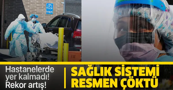 ABD'de sağlık sistemi resmen çöktü! Hastaneler doldu taştı!-1