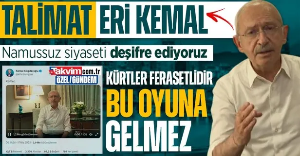 Kılıçdaroğlu’nun namussuz siyasetini deşifre ediyoruz! Amaç ’Kürtler’ değil HDPKK ile kirli ittifakı meşrulaştırma: Talimat Kandil’den mi?