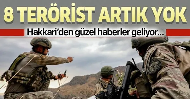 Son dakika: 8 PKK’lı terörist etkisiz hale getirildi