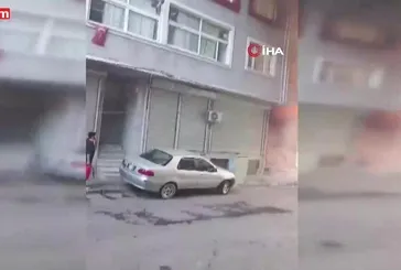 Bağcılar oto tamircisinde korkutan yangın