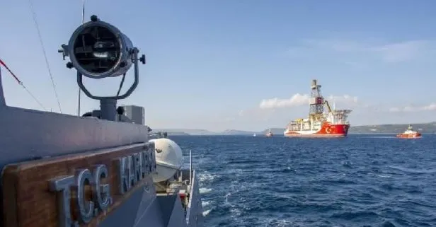 MSB duyurdu! Kanuni’ye Deniz Kuvvetlerimize ait gemiler eşlik ediyor