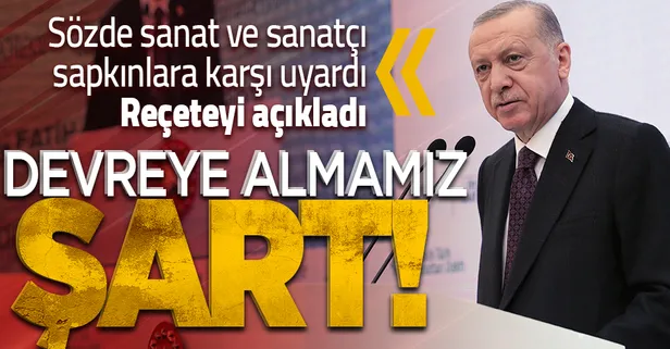 Başkan Erdoğan'dan 2. Yeditepe Bienali'nde önemli açıklamalar