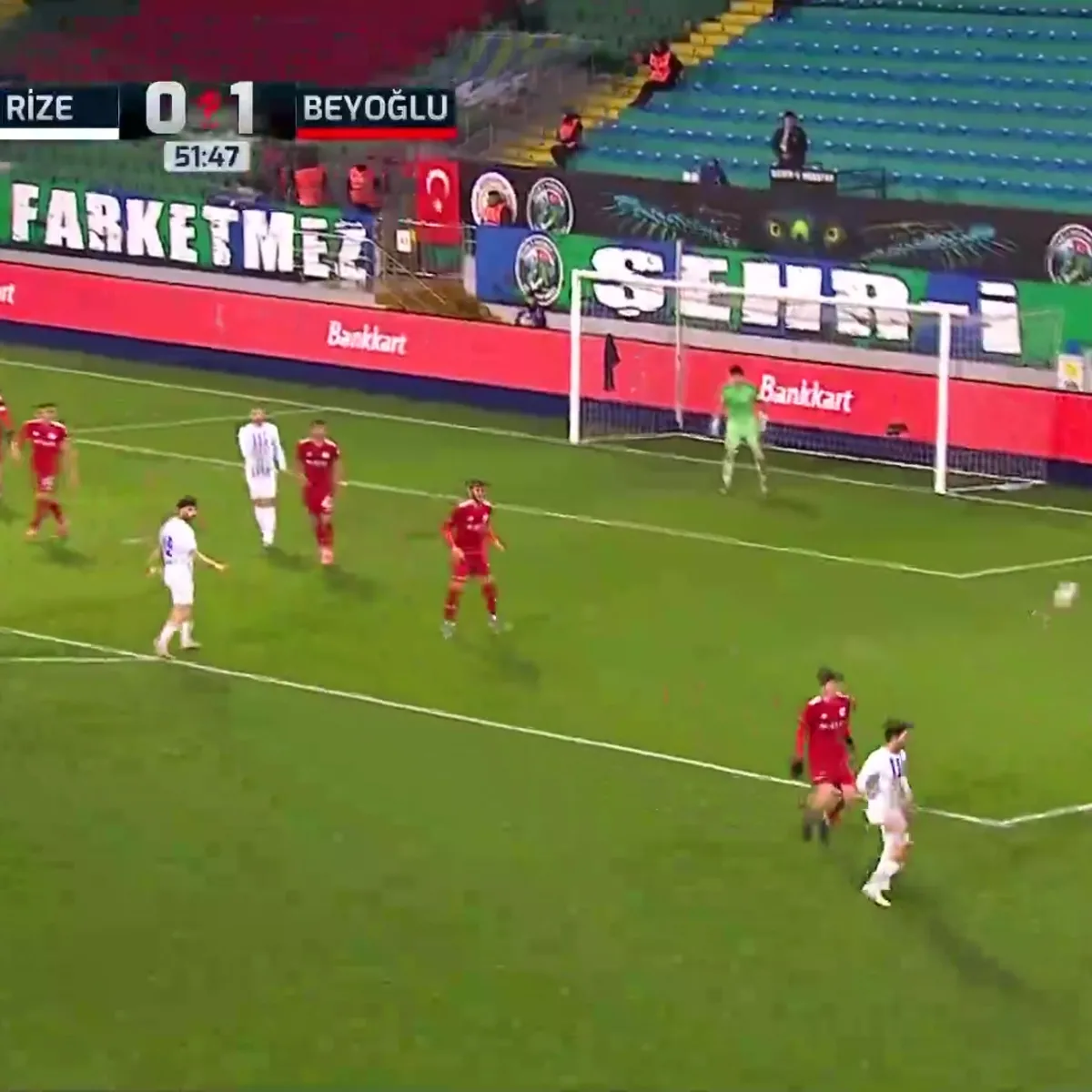 GOL | Rizespor 1-1 Beyoğlu Yeni Çarşıspor