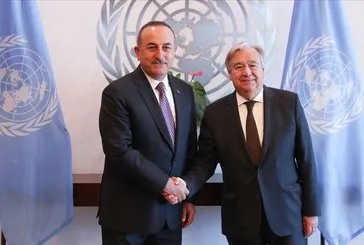 Çavuşoğlu BM Genel Sekreteri Guterres ile görüştü