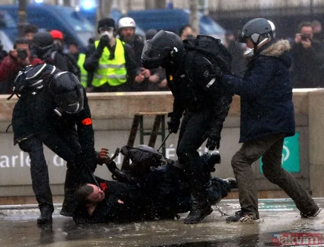 Fransa'da sular durulmuyor! Paris'teki gösteride 167 gözaltı