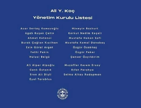 İşte yeni liste