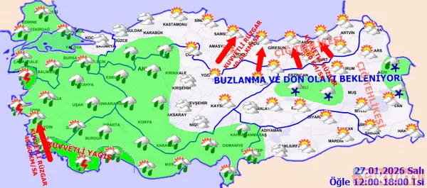 Kar bu hafta geri dönüyor! Meteoroloji'den 17 ile sarı kod: Fırtına ve kuvvetli yağışlara dikkat! - 3
