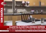 Son dakika: Elazığ'da 6,8'lik deprem anı! Saniye saniye görüntülendi