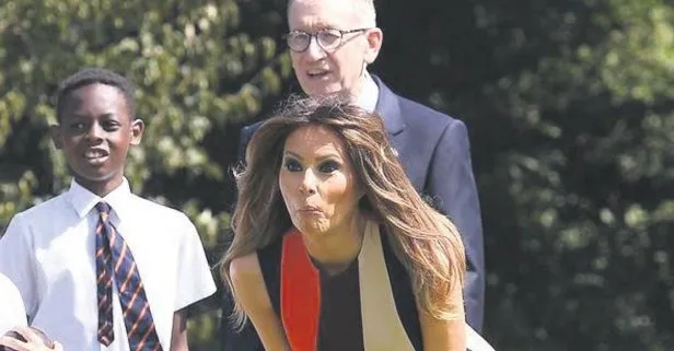 Melania şaşırttı!