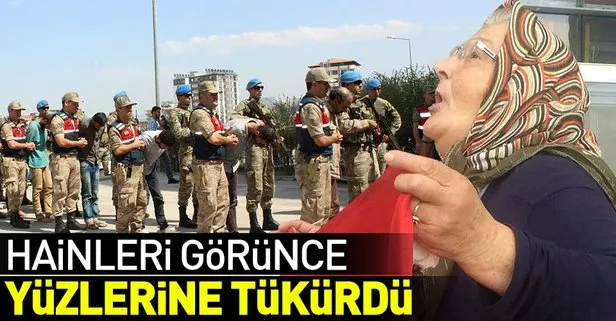 PKKlı hainleri görünce yüzlerine tükürdü