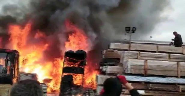 Son dakika: İstanbul Çatalca’da fabrika yangını