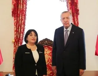 Başkan Erdoğan, Gafarova’yı kabul etti