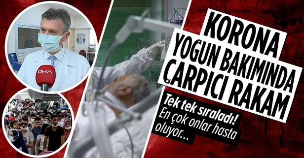 Koronavirüs yoğun bakımında çarpıcı rakam! En çok onlar hasta oluyor...