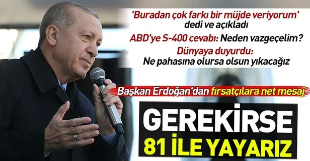 Başkan Erdoğan'dan Burdur'da önemli açıklamalar