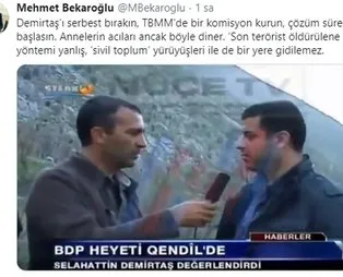 CHP skandallara doymuyor Demirtaş'ın Kandil görüntülerini paylaşarak