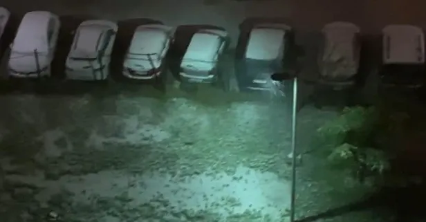 İstanbul'un yüksek kesimlerinde yer yer kar yağışı | Beylikdüzü ve Çamlıca Tepesi'nde beyaza büründü