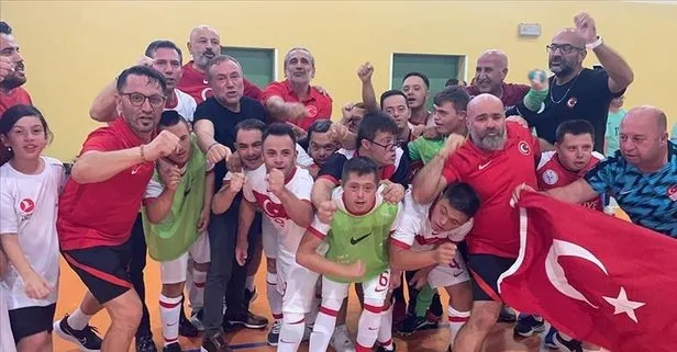 Down Sendromlu Özel Futsal Milli Takımı Avrupa şampiyonu!