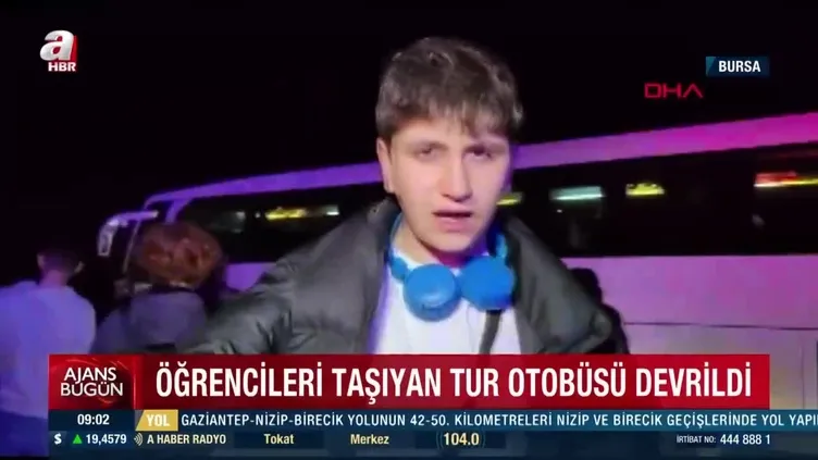 Bursa'nın İnegöl ilçesinde öğrencileri taşıyan tur otobüsü devrildi! 3 ölü 44 yaralı