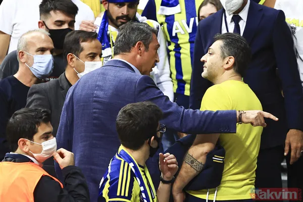Fenerbahçe'de Ali Koç'un sinirleri bozuldu! Basketbol maçında taraftarla tartıştı - 3