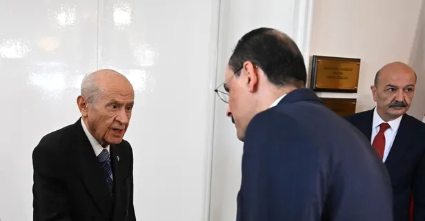 TBMM'de "Terörsüz Türkiye" hareketliliği! MİT Başkanı İbrahim Kalın ve Meclis Başkanı MHP lideri Devlet Bahçeli ile bir araya geldi