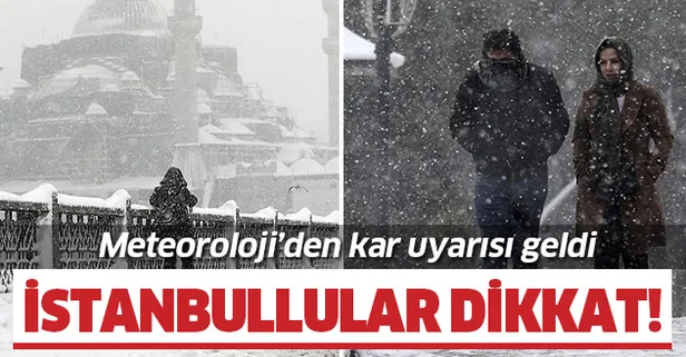 Istanbullular Dikkat Kar Geliyor Meteoroloji Den Son Dakika
