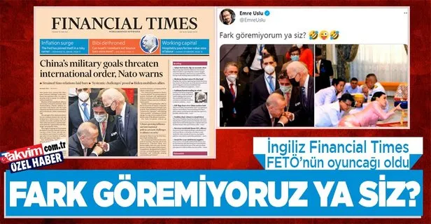 İngiliz Financial Times FETÖ’nün oyuncağı oldu! ’Başkan Erdoğan ve Biden’ın selamlaşması’ üzerinden algı operasyonu...