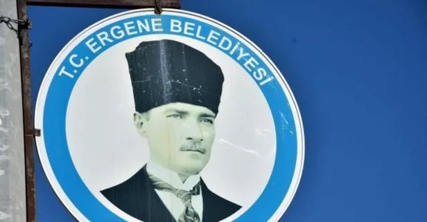 Son dakika: Tekirdağ'ın Ergene ilçesinde Atatürk resimli belediye tabelalarını kıran provokatör gözaltında