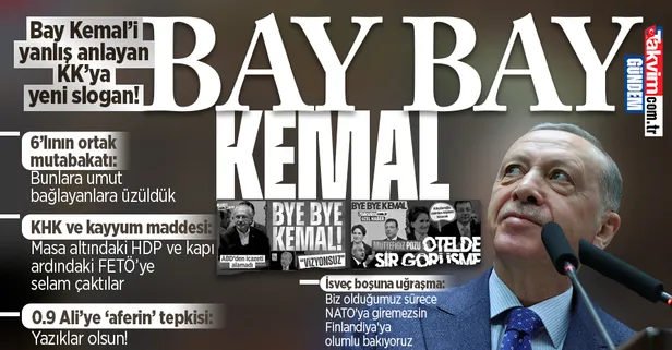 Son dakika: Başkan Erdoğan'dan Bay Kemal'i yanlış anlayan Kemal Kılıçdaroğlu'na yeni slogan: BAY BAY KEMAL