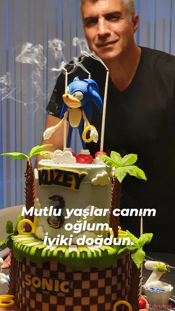 Art arda paylaşımda bulunan Deniz, önce doğum günü pastasının önünde verdiği pozu daha sonra ise oğlu Kuzey ile çektirdiği bir fotoğrafı Instagram'ın hikaye...