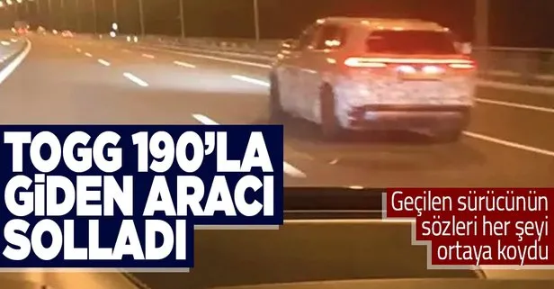 SON DAKİKA: TOGG yol testinde görüntülendi! TOGG’un solladığı aracın sürücüsü konuştu: Aracımı satıp sıraya yazılırım