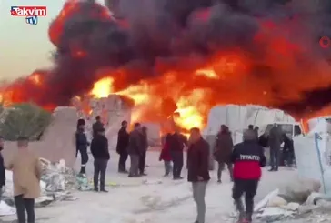Şanlıurfa'da geri dönüşüm tesisinde yangın