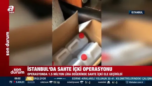 İstanbul'da binlerce litre sahte içki ele geçirildi