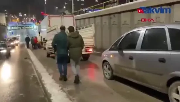 Erzurum'da 9 aracın karıştığı zincirleme kaza