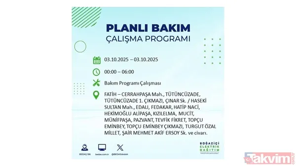İstanbul'da elektrik kesintisi alarmı: BEDAŞ saat verdi! 3 EKİM ilçe ilçe kesinti programı - 28