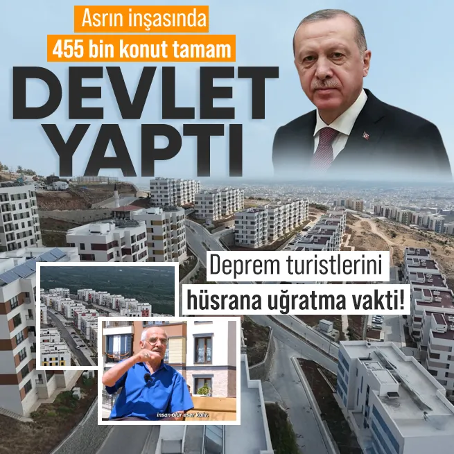 Asrın inşasında 455 bin konut tamamlandı! Başkan Erdoğan yeni anahtarları teslim edecek
