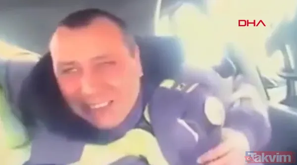 Dehşet anları! TIR devriye gezen polis aracını biçti - 9