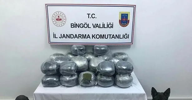 Son dakika: Bingöl'de 60 kilo esrar ele geçirildi