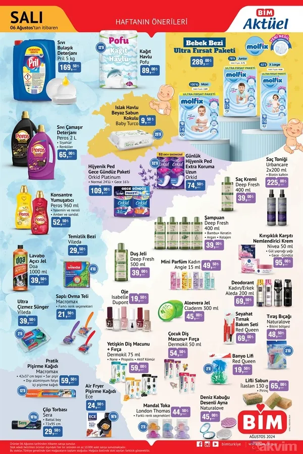 Perde 179 TL, Yastık Alezi 34 TL, Paspas 99 TL... 6'lı 149 TL! BİM aktüel 2-6 Ağustos kataloğu yayımlandı! - 7
