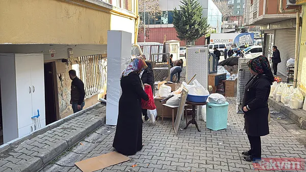 Kağıthane'de korkutan görüntü! Çatlaklar oluştu, bina boşaltıldı - 6