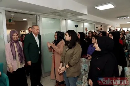Başkan Erdoğan’dan TÜRGEV’in Şişli’deki Mihri Hatun Yükseköğretim Kız Öğrenci Yurdu’na ziyaret