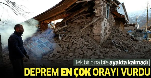 Elazığ depremi en çok orayı vurdu! İşte tek bir binanın bile ayakta kalmadığı Çevrimtaş Köyü