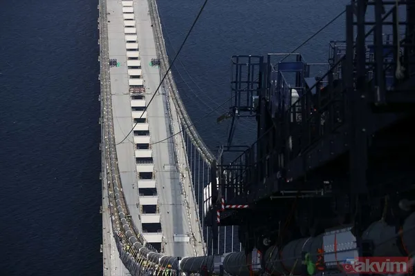 1915 Çanakkale Köprüsü 318 metre yükseklikten görüntülendi - 11