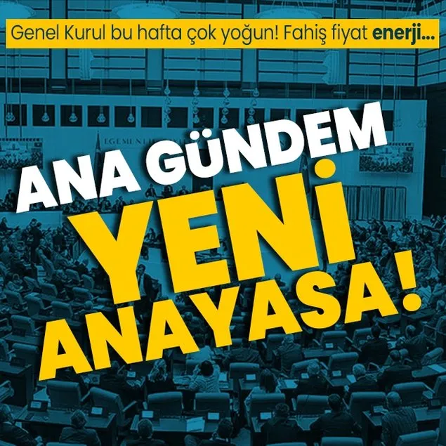 TBMM’de bu hafta gündem yeni anayasa!
