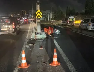 Refüje çarpan motokurye hayatını kaybetti