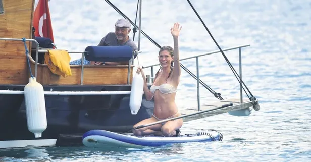 Olayların kadını efsane mankeni Irina Fedotova Bodrum'da | Saklambaç haberleri